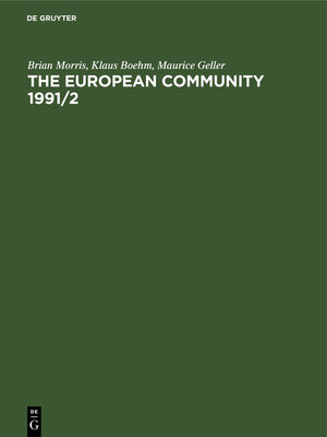 cover image of The European Community 1991/2